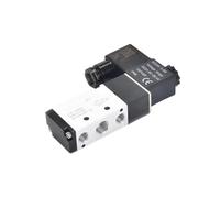 Válvulas solenoides neumáticas 4V310-10 Válvula de Control de Gas y aire tipo 3/8 "BSP 2 posiciones 5 puertos 2/5 vías DC 12V DC24V AC 110V 220V AC(4V310-10PC1003,AC 110V)