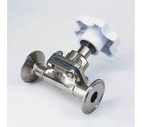 Válvulas, Válvula De Diafragma De Acero Inoxidable, Férula De 19 Mm 25 Mm 32 Mm 38 Mm O/D 50,5 Mm Válvula De Diafragma De Abrazadera Triple Sanitaria, Producto Lácteo De Cerveza Artesanal Plata ( Size
