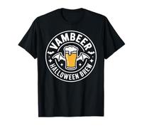 Vambeer Halloween Brew Vampire Beer Bat Wings Camiseta
