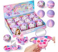 vamei 12 Blind Box Set de Maquillaje para Niñas con 3 Versiones Estuche Maquillaje Niña, Kit Maletin Cosméticos Niña, Detalles Cumpleaños Niños, Juguetes Regalos para Niñas 6 7 8 9 10 Años