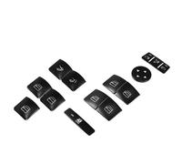 Vamhhx Botón Interruptor Ventana Cubierta Negra para Botón De Interruptor Ventana para Benz E200 E350 E250 E500 E300 E400 ML350 C350 C250 CLS550