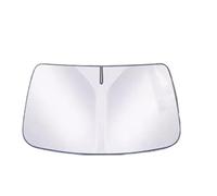 Vamhhx Parasol Coche para BYD para Sealion 07 para BYD para Sealion 7 2024 2025 Parabrisas Coche Parasol Plegable Paraguas Aislamiento Térmico Frontal Parasol Bloqueo(Silver)