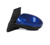 Vamhhx Tapas Cubierta Espejo para Mazda 2 DE 2007-2014 Conjunto Espejo Retrovisor Lateral para Puerta Exterior Coche Sin Accesorios Eléctricos Plegables para(Only Left Blue AS)