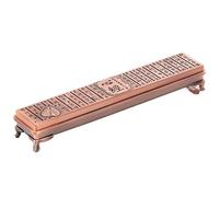 Vamior Incensario de Fragancia aleación Zinc, decoración meditación Zen, Sutra del corazón, receptáculo Aroma, Adorno Escritorio for Sala té(B)
