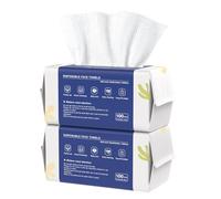 vammots Toallas faciales desechables, biodegradables, ultrasuaves, para pieles sensibles, adecuadas para limpieza facial, cuidado de la piel y eliminación de maquillaje, sin pelusas, viajes, limpieza