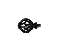 VAMOARPOL Remates de Barra de Cortina de Repuesto, Cabezal de Ventana de plástico en Espiral(Black)