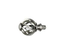 VAMOARPOL Remates de Barra de Cortina de Repuesto, Cabezal de Ventana de plástico en Espiral(Silver)