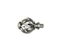 VAMOARPOL Remates de Varillas de Cortina de Repuesto, Varillas de Cabezal de Ventana en Espiral Tipo Jaula de pájaros(Silver)