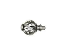 VAMOARPOL Remates de Varillas de Cortina de Repuesto, Varillas de Cabezal de Ventana en Espiral Tipo Jaula de pájaros(Silver)