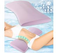vamorry Almohada de apoyo lumbar para cama, almohada de cintura de espuma viscoelástica con funda refrescante para un cómodo apoyo de la espalda, almohada de refuerzo para personas que duermen de lado