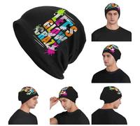 Vamos a Brillar Fiesta de neón Loca Luz Rave Skullies Gorros Gorros Cálidos Otoño Invierno Gorra de Exterior Tejida Gorros de Gorra para Adultos Unisex