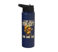 Vamos a cobrar el impuesto al padre, divertido carpincho, papá, Día del Padre Stainless Steel Insulated Water Bottle