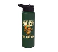 Vamos a cobrar el impuesto al padre, divertido carpincho, papá, Día del Padre Stainless Steel Insulated Water Bottle