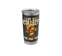 Vamos a cobrar el impuesto al padre, divertido carpincho, papá, Día del Padre Vaso térmico de acero inoxidable de doble pared