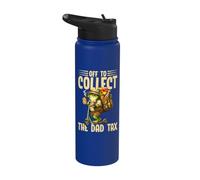 Vamos a cobrar el impuesto de papá, divertida rana, Papá, Día del Padre Stainless Steel Insulated Water Bottle
