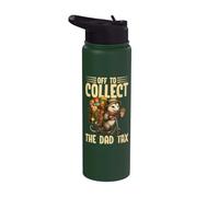 Vamos a cobrar el impuesto de papá, divertida zarigüeya, papá, Día del Padre Stainless Steel Insulated Water Bottle