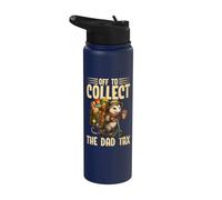 Vamos a cobrar el impuesto de papá, divertida zarigüeya, papá, Día del Padre Stainless Steel Insulated Water Bottle