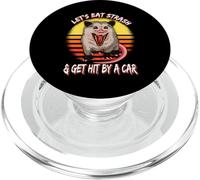 Vamos a comer basura y conseguir golpeado por un coche Retro Vintage Possum PopSockets PopGrip para MagSafe