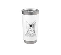 Vamos a conseguir Liminal pasillo espacio espeluznante vacío Vaso térmico de acero inoxidable de doble pared