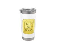 Vamos a conseguir Liminal Pasillo Vacío Weirdcore Dreamcore Vaso térmico de acero inoxidable de doble pared
