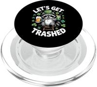 Vamos a Conseguir Mapache Basura Día de San Patricio irlandés PopSockets PopGrip para MagSafe
