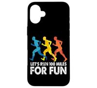 Vamos a Correr 100 Millas por diversión Divertido pasatiempo Ultra maratón Carcasa para iPhone 16 Plus