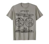 Vamos a Dar la Vuelta al Mundo Vintage Travel Art 2 Shapes Mania Camiseta
