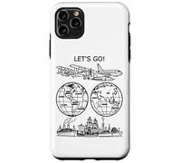Vamos a Dar la Vuelta al Mundo Vintage Travel Art 2 Shapes Mania Carcasa para iPhone 11 Pro MAX