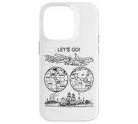 Vamos a Dar la Vuelta al Mundo Vintage Travel Art 2 Shapes Mania Carcasa para iPhone 14 Pro