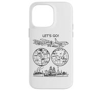 Vamos a Dar la Vuelta al Mundo Vintage Travel Art 2 Shapes Mania Carcasa para iPhone 14 Pro MAX