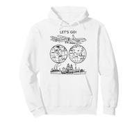 Vamos a Dar la Vuelta al Mundo Vintage Travel Art 2 Shapes Mania Sudadera con Capucha