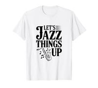 Vamos a darle Jazz a los Amantes de la música Retro Camiseta gráfica económica