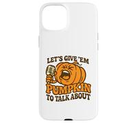 Vamos a darles Calabaza para Hablar sobre el Divertido Dicho de Halloween Carcasa para iPhone 15 Plus