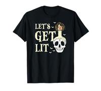 Vamos a encender Calavera Graciosa Vela Halloween Camiseta