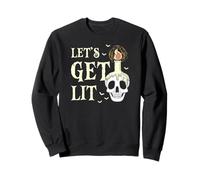 Vamos a encender Calavera Graciosa Vela Halloween Sudadera