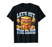 Vamos a Golpear el Club Sandwich Juego de Palabras Bootleg Meme Papá Broma Camiseta