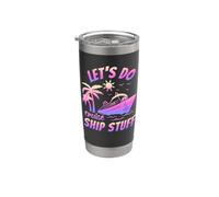 Vamos a hacer cosas de crucero Vacaciones de crucero Vaso térmico de acero inoxidable de doble pared