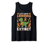 Vamos a Hacer Que la Leucemia extinta Cinta Naranja de concienciación sobre Dinosaurios Camiseta sin Mangas