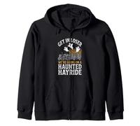 Vamos a Hacer un Paseo embrujado... Fantasma Espeluznante Halloween Sudadera con Capucha