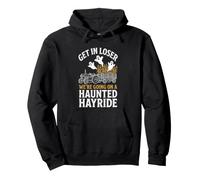 Vamos a Hacer un Paseo embrujado... Fantasma Espeluznante Halloween Sudadera con Capucha