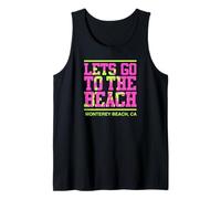 Vamos a la Playa Monterey Beach California Camiseta sin Mangas