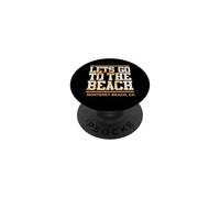 Vamos a la Playa Monterey Beach California PopSockets PopGrip Adhesivo