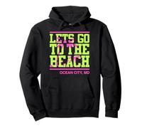 Vamos a la Playa Ocean City Maryland Sudadera con Capucha