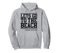 Vamos a la Playa Ocean City Maryland Sudadera con Capucha