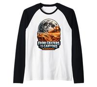 Vamos a Marte Misión de exploración de Marte a Marte Planeta Rojo Camiseta Manga Raglan