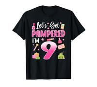 Vamos a mimar Soy 9 años Bday Girl 9th Bday Spa Camiseta