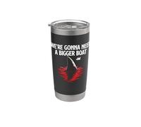 Vamos a necesitar un barco más grande - Shark Lover Marine Biology Vaso térmico de acero inoxidable de doble pared