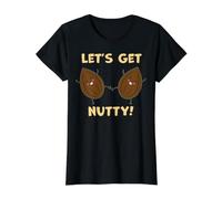 ¡Vamos A Nutty! Camiseta gráfica económica, Mujer, Negro, S
