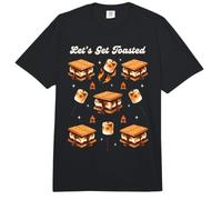 Vamos a por Camping S'Mores Marshmallow Smores Comfort Colors Adult Heavyweight T-Shirt