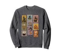 Vamos a por Halloween Weird Witch Pumpkin Cat Sudadera
